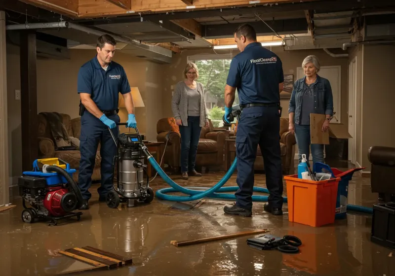 Basement Water Extraction and Removal Techniques process in Clayton, NC